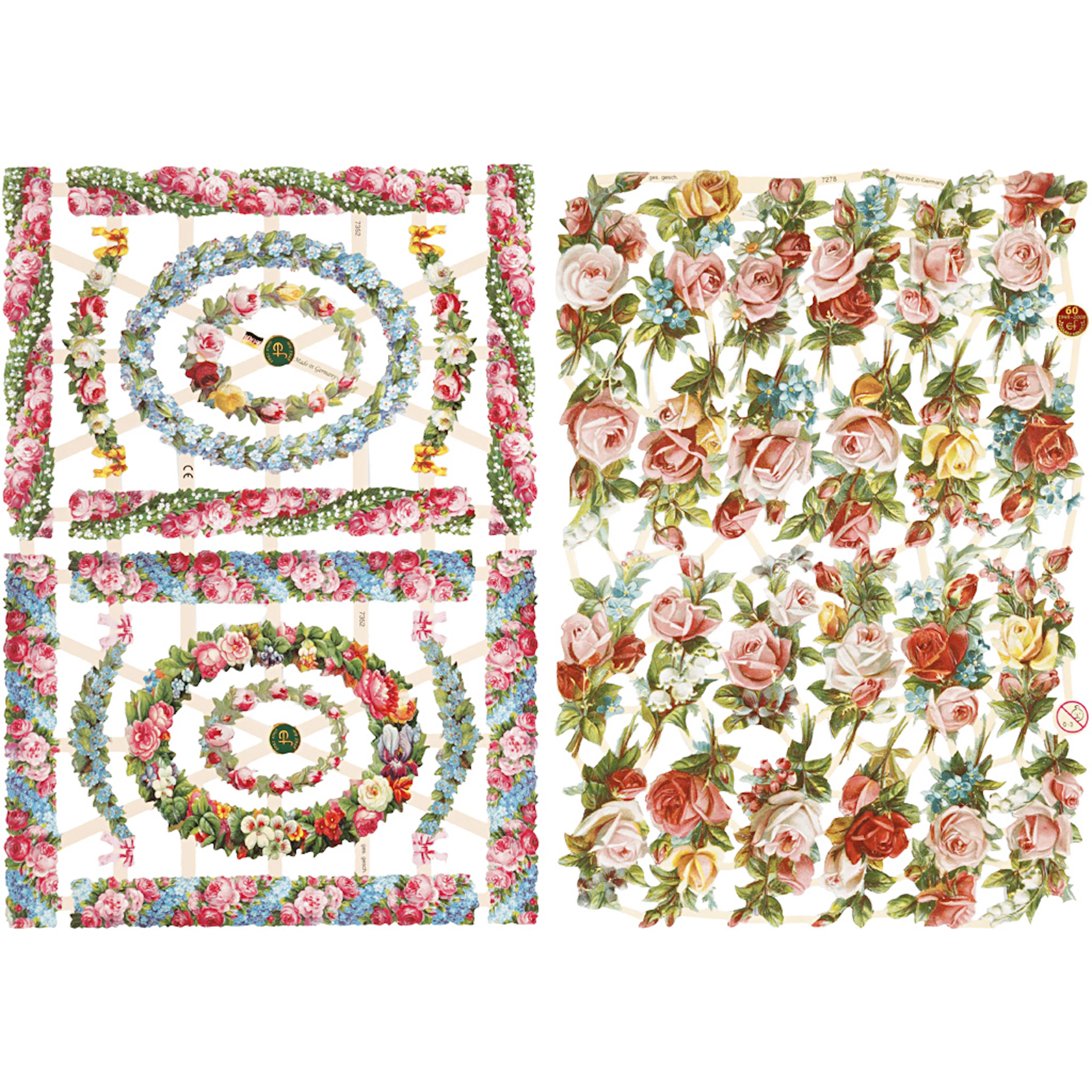 Glansbilder Creativ Company Småblomster 165x235 cm 2 Ark/1 Pk