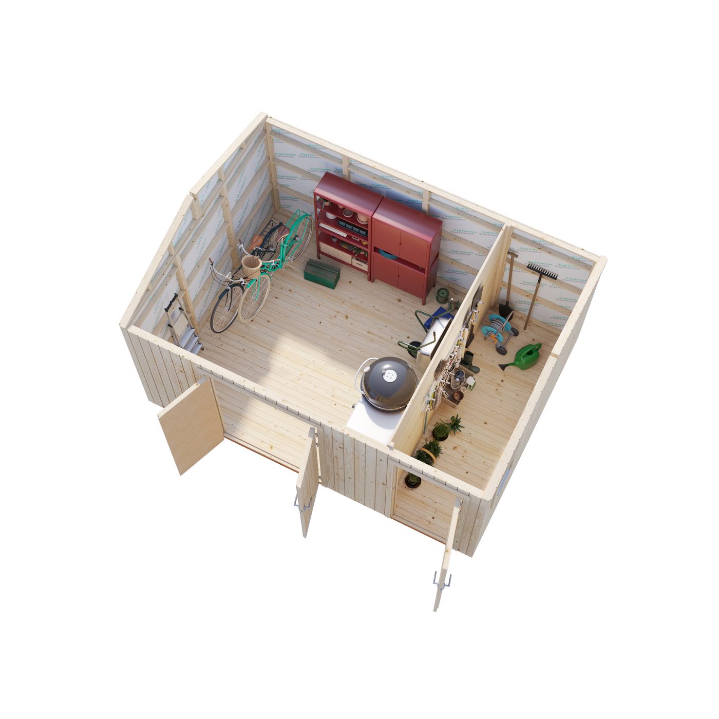 Redskapsbod Palmako Olaf 13,5 m2