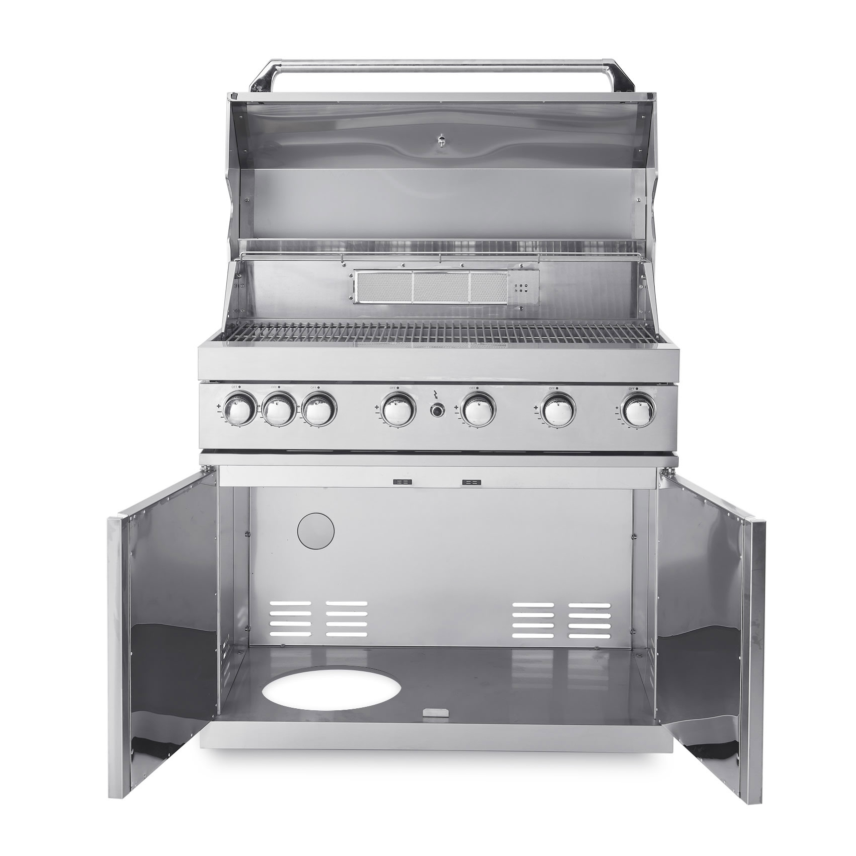 Frittstående Gassgrill Myoutdoorkitchen Classic Line i Rustfritt Stål 304SS med 6 Brennere