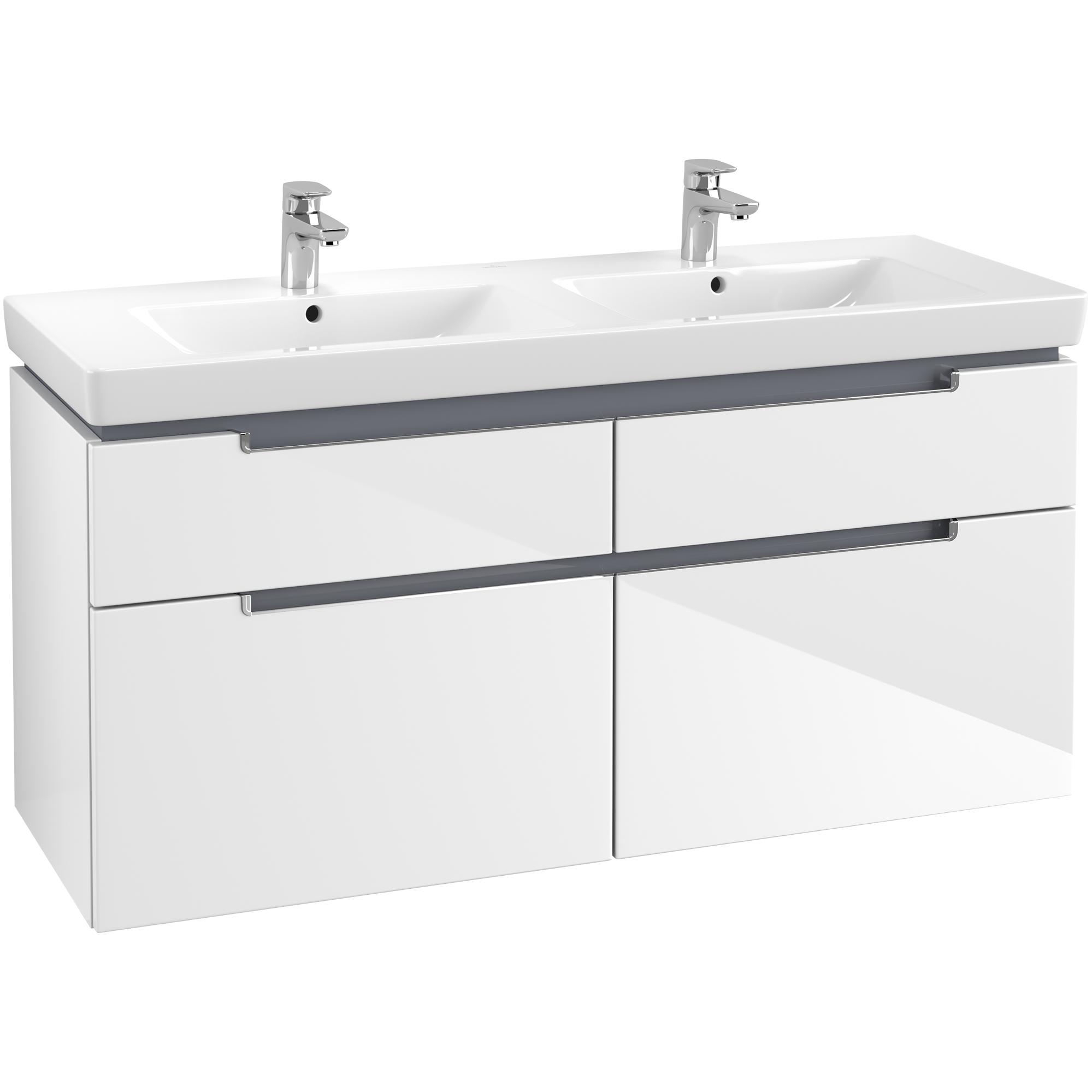 Tvättställsskåp Villeroy & Boch Subway 2.0 för Dubbla Tvättställ
