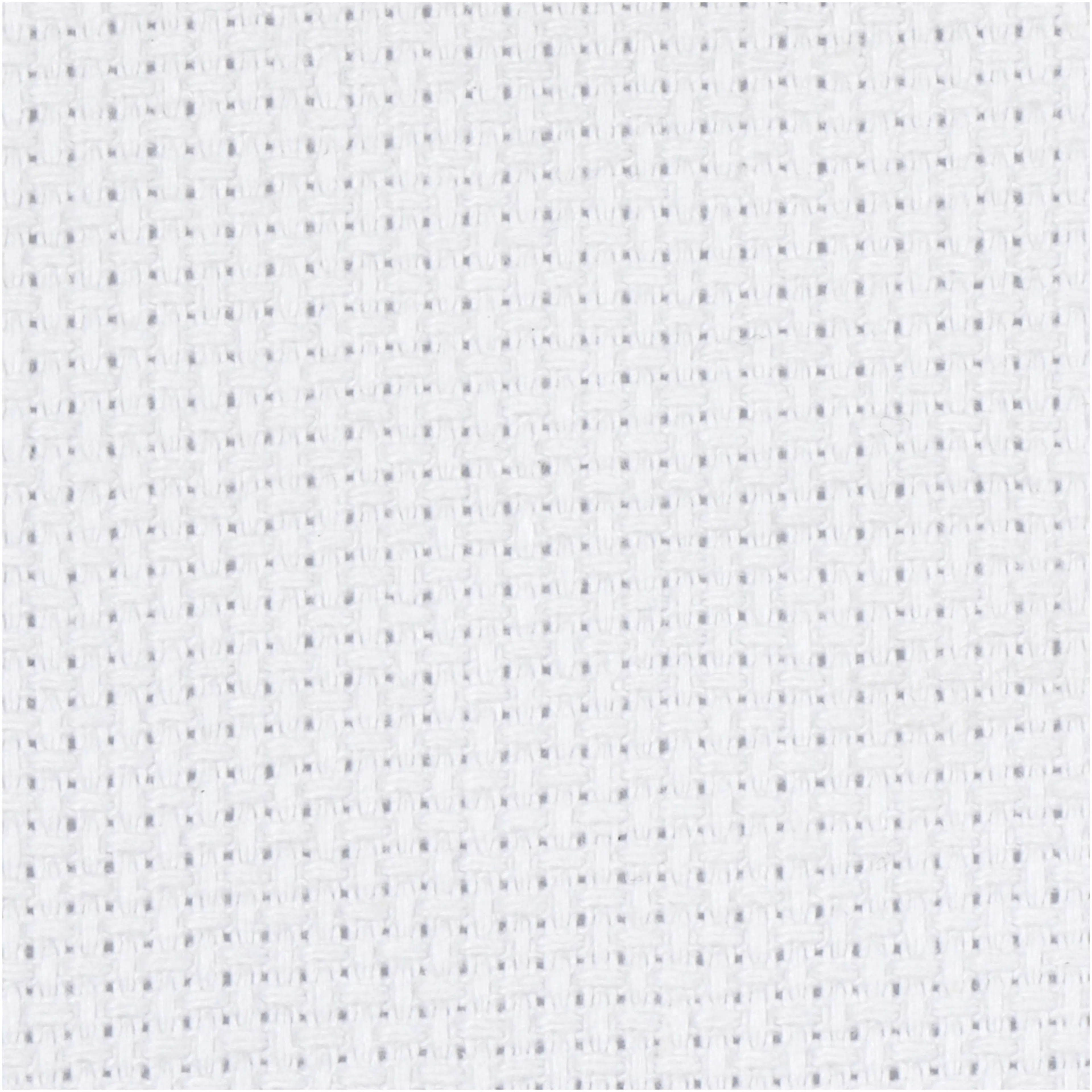 Broderistoff Creativ Company Aida Str 50x50 cm 70 Ruter pr 10 cm 1 stk Hvit