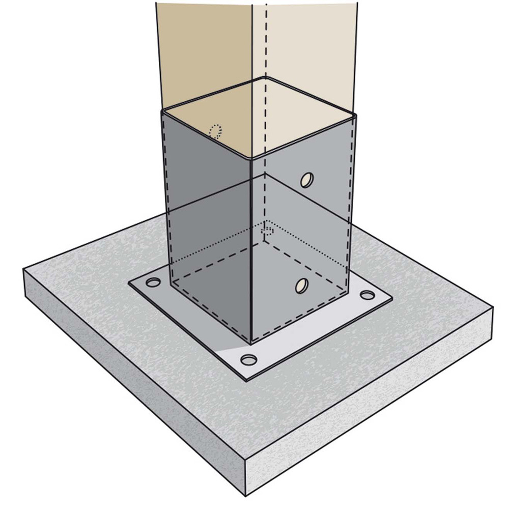 Stolpeplate FAST PSP 71x71