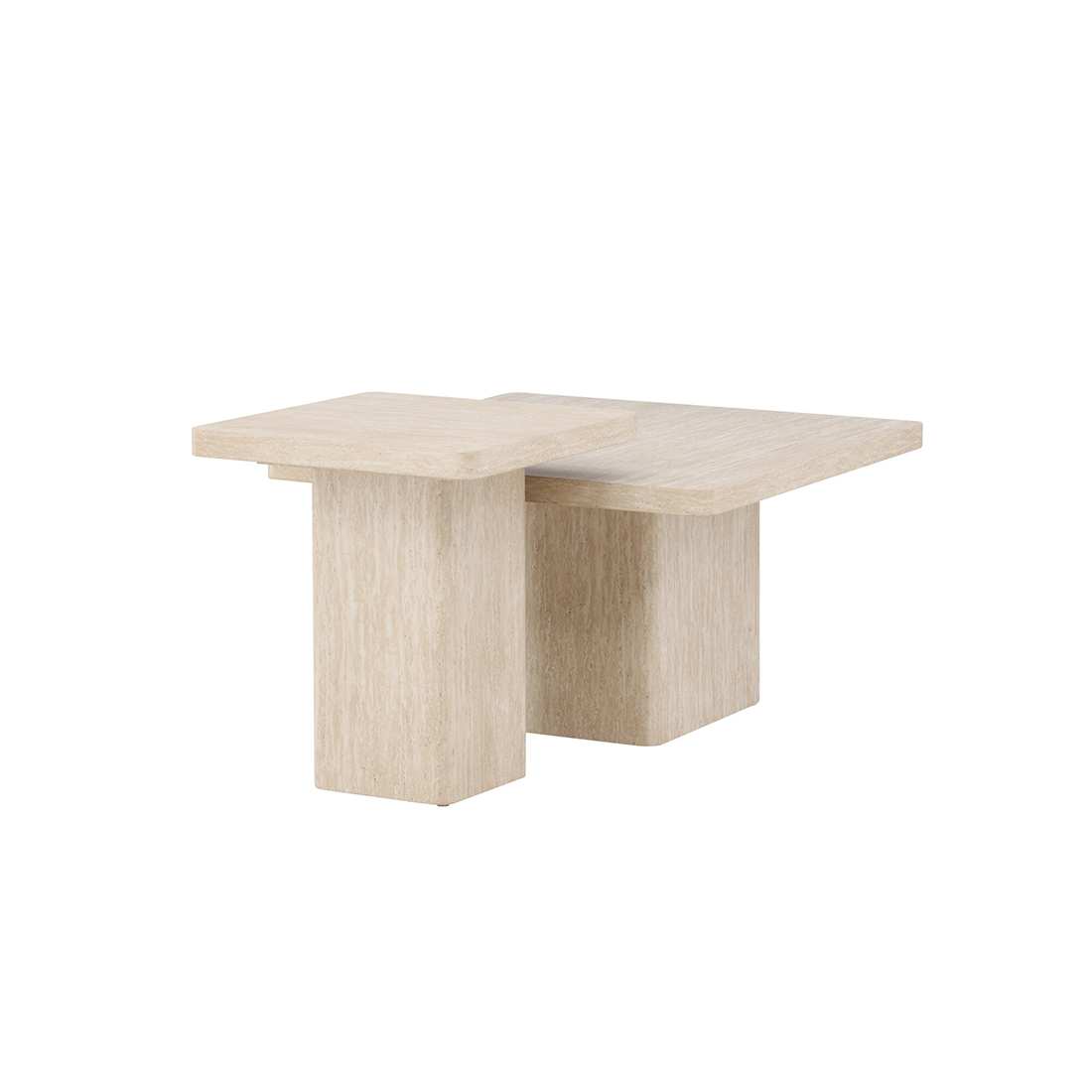Sofabord Venture Home Qvart Set 80x80x46 cm & 50x50x56 cm