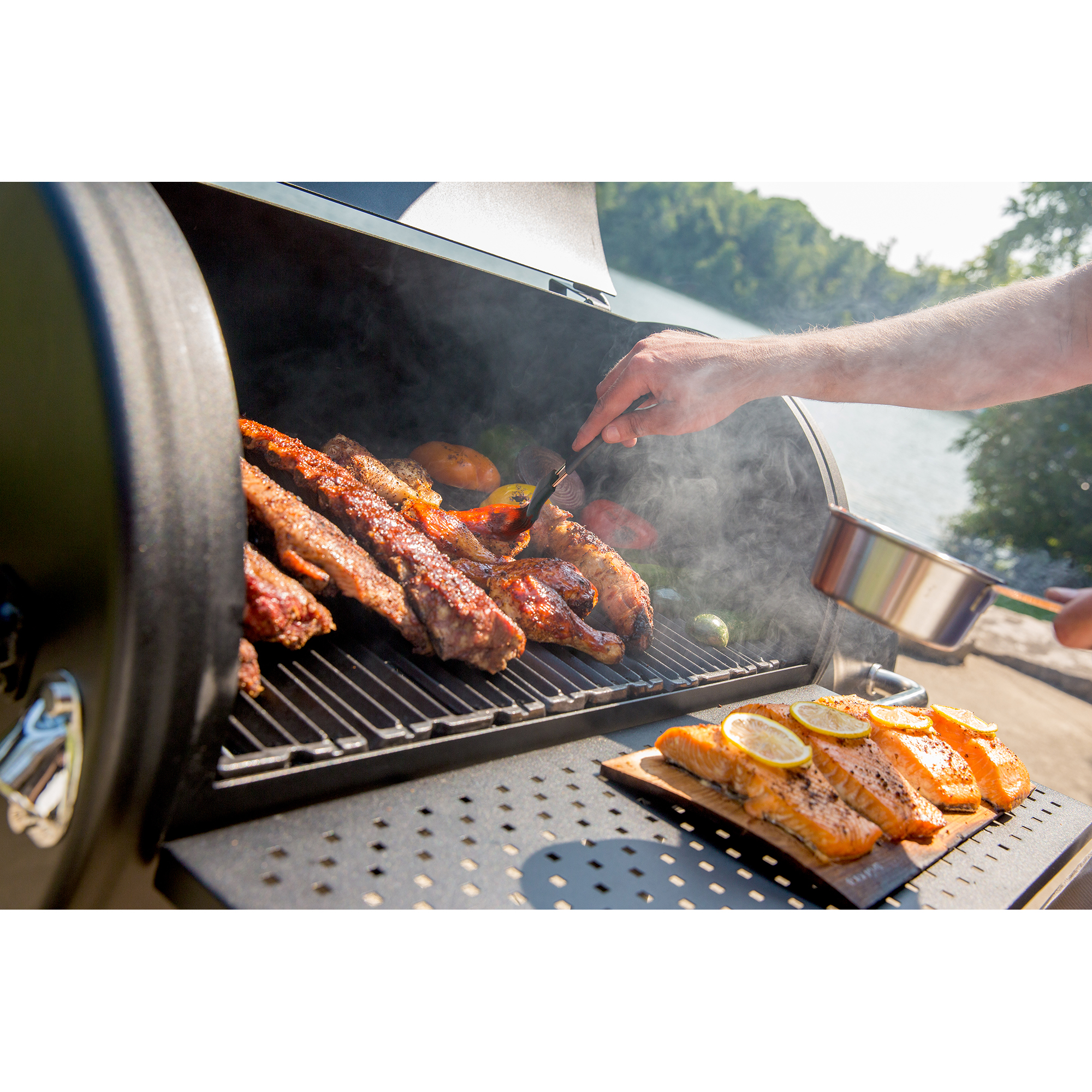 Offsetgrill-Røyk Broil King Offset Smoker 400