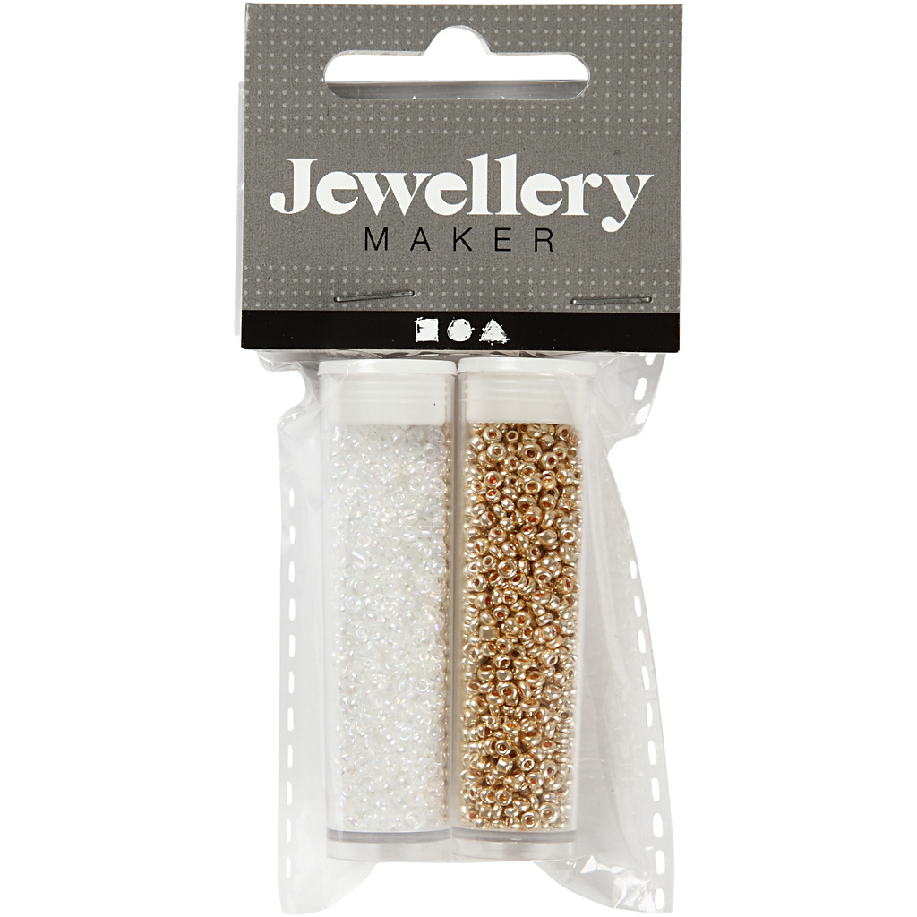 Rocaillesperler Creativ Company D17 mm Str 15/0 Hullstr 0,5-0,8 mm 2x7 g/1 Pk