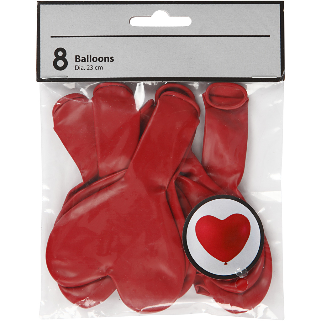 Ballonger Creativ Company Hjerter 8 stk/1 Pk