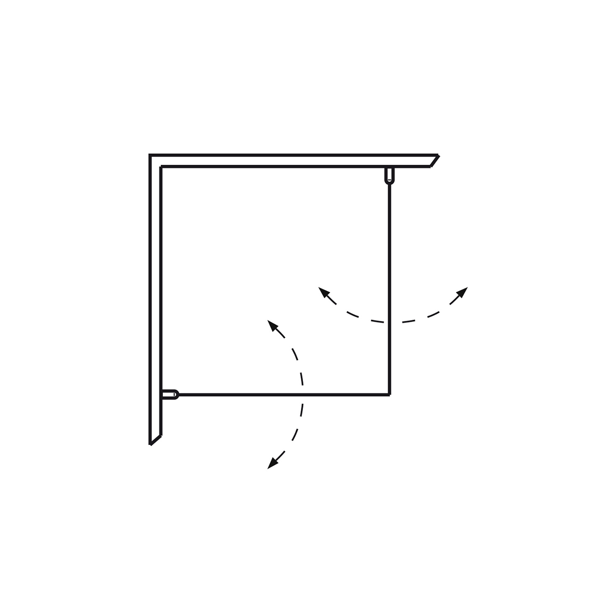 Dusjhjørne Hafa Igloo C Krom