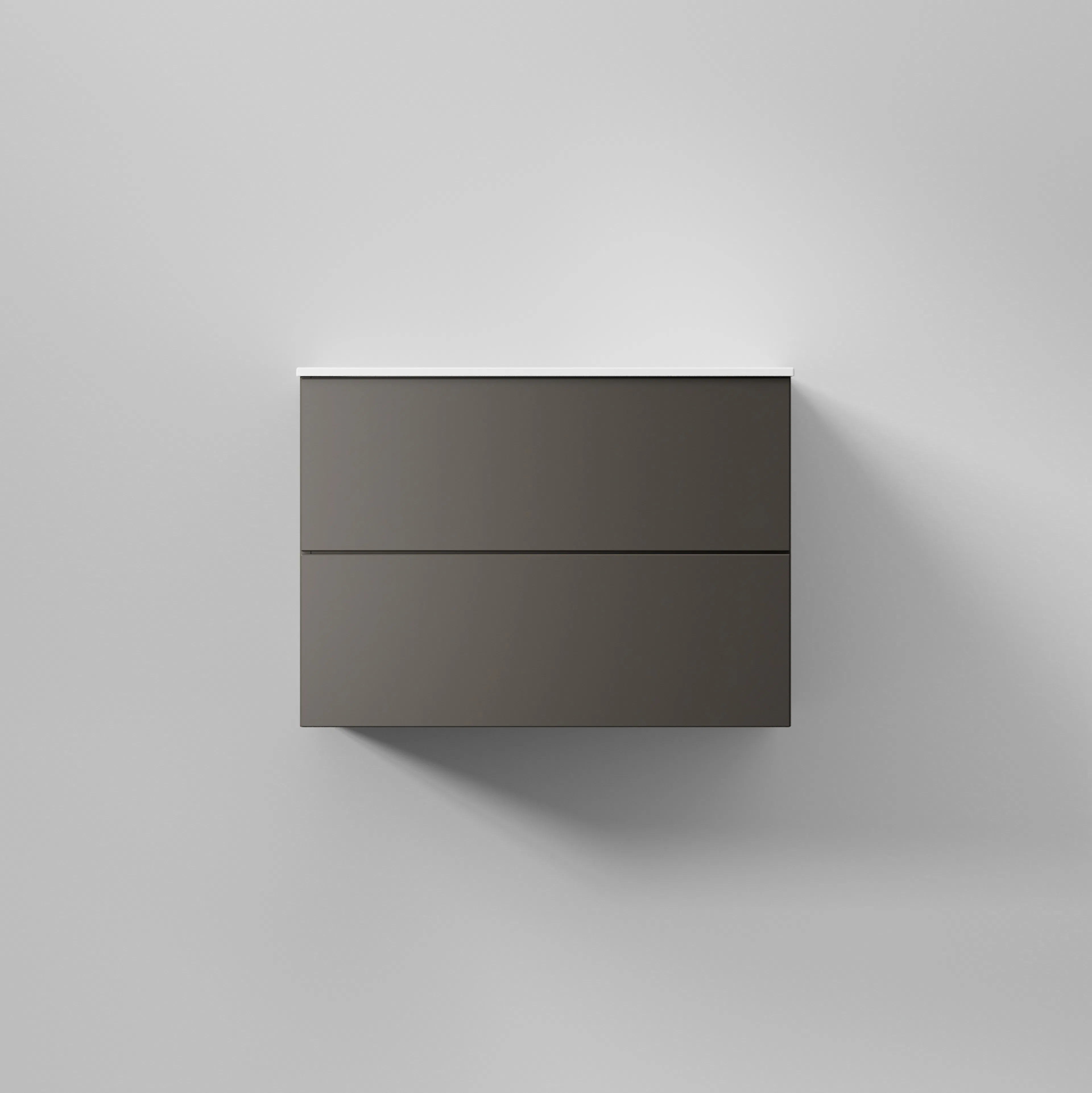 Kommod Core Solid 70 Carbon Grey, 2 Lådor Carbon Grey, 700x454x500 mm