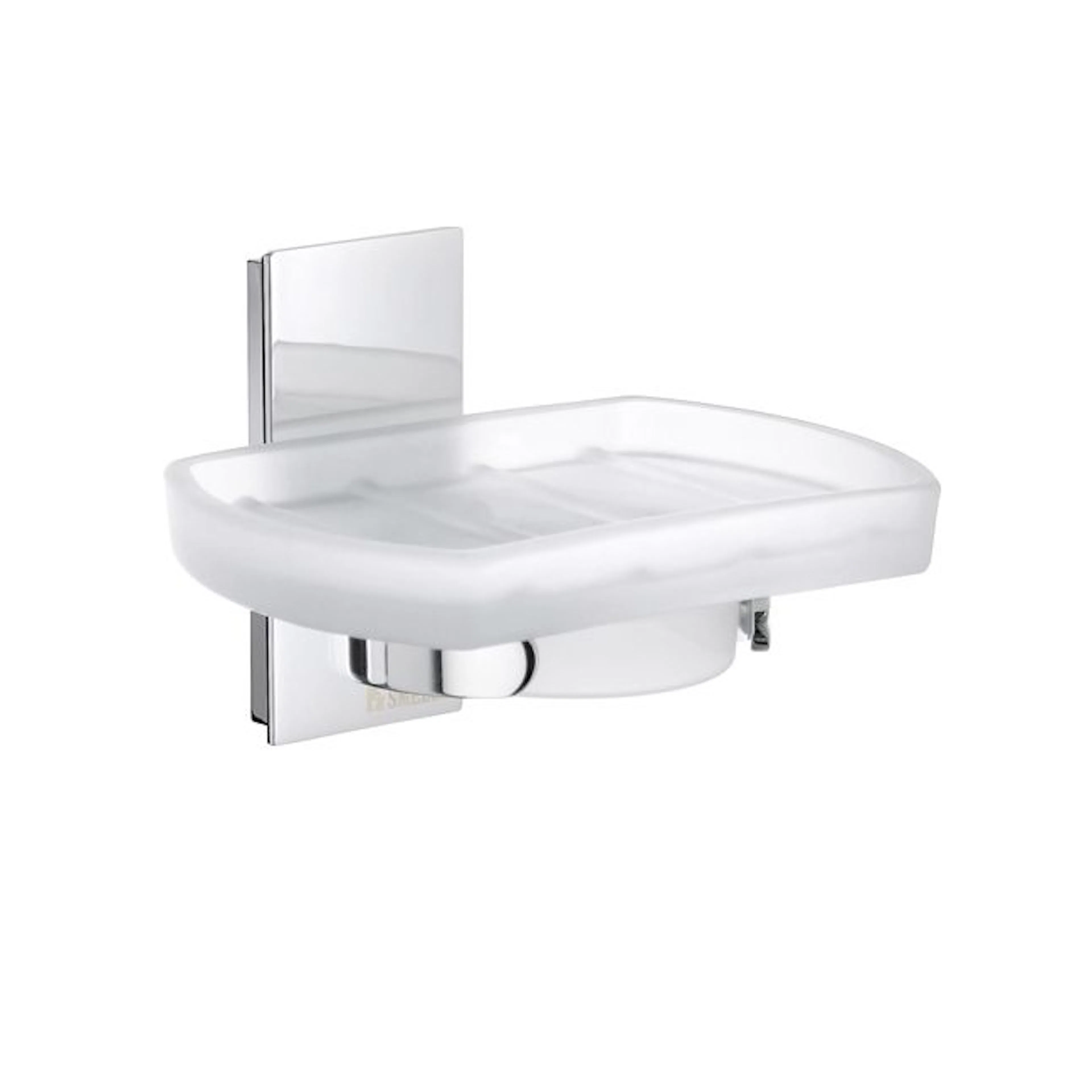 Såpekopp Smedbo ZK342 Krom/Frostet Glass