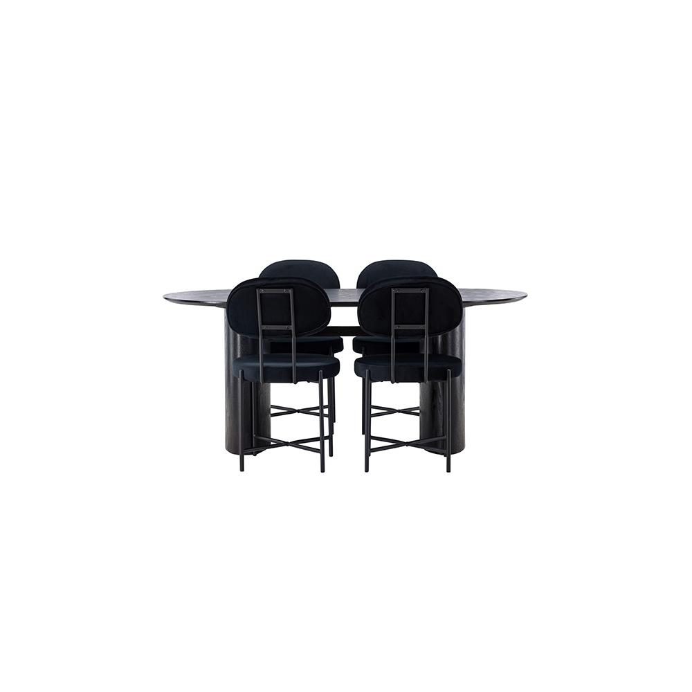 Spisegruppe Venture Home Isolde med 4 stk Stella Stoler