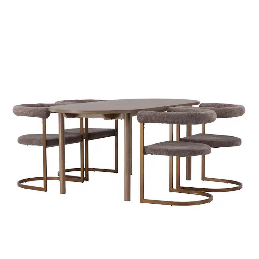 Spisegruppe Venture Home Andy Ø120 cm med 4st Morning Spisestoler