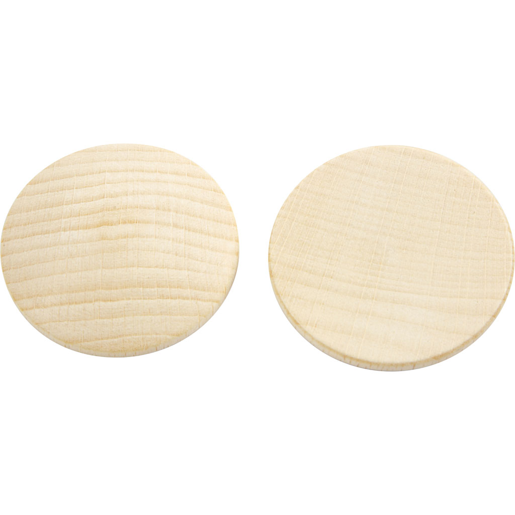 Treknapper Creativ Company Dia 40 mm Tykkelse 5,2 mm 100 stk/1 Pk