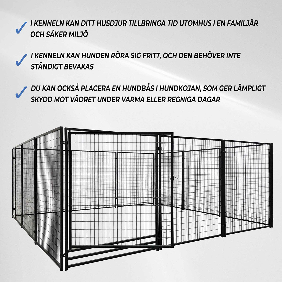 Hundegård Trekker Svart