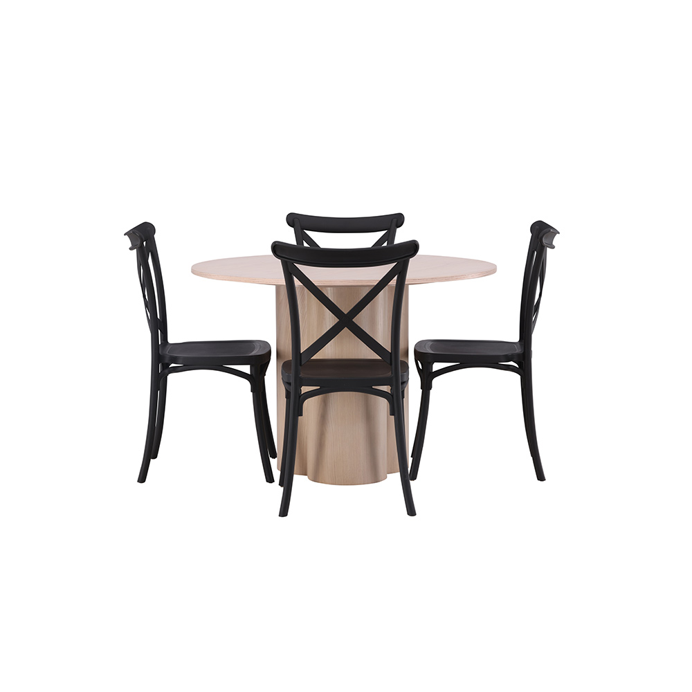 Spisegruppe Venture Home Olivia med 4 Crosett Stoler