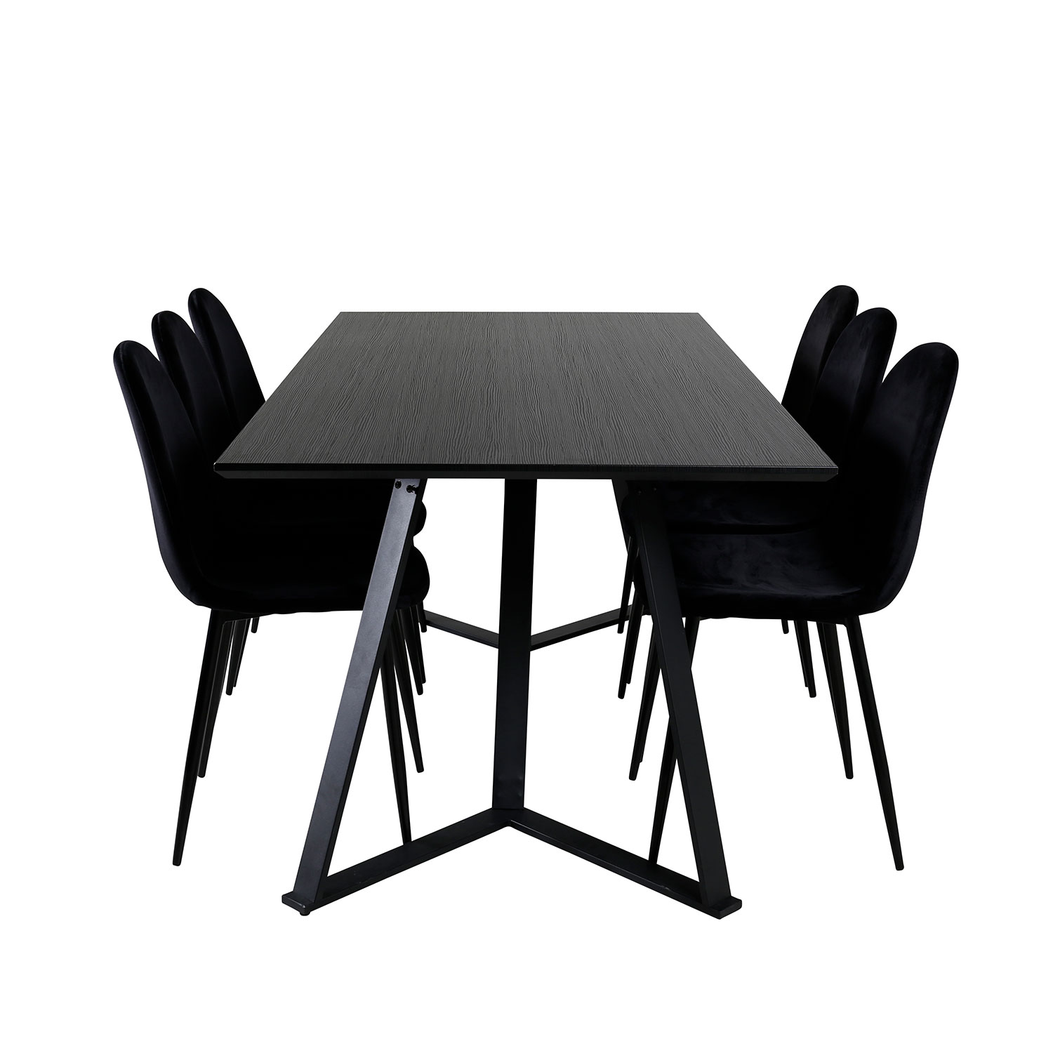 Spisegruppe Venture Home Marina med 6 Polar Velvet Stoler