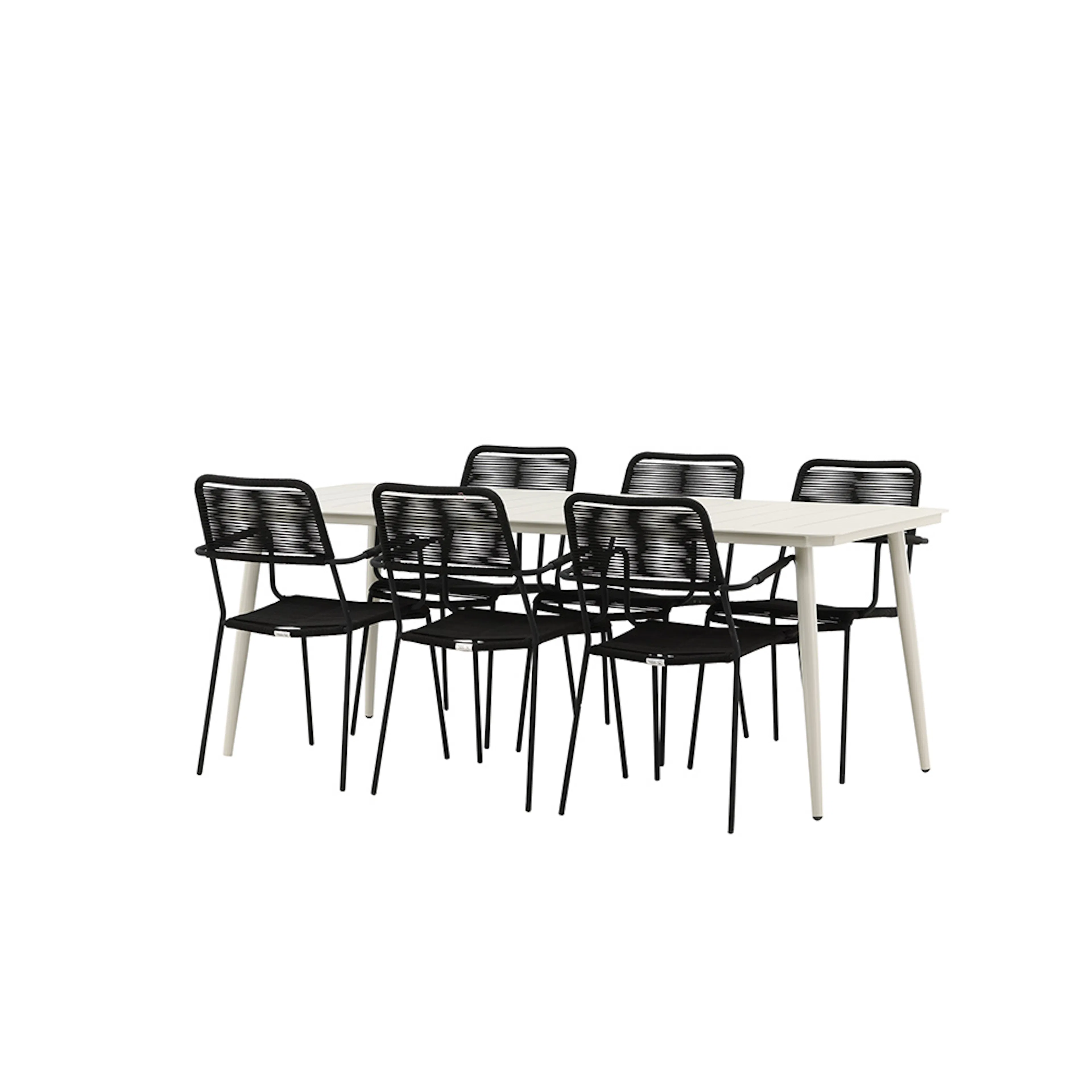 Spisegruppe Venture Home Lina med 6 Lindos Stoler