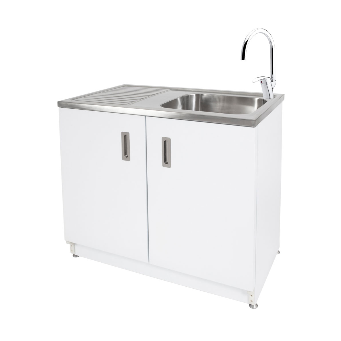 Pakke Vaskebenk Vilan Stainless VTB 10 og Damixa Space Blander