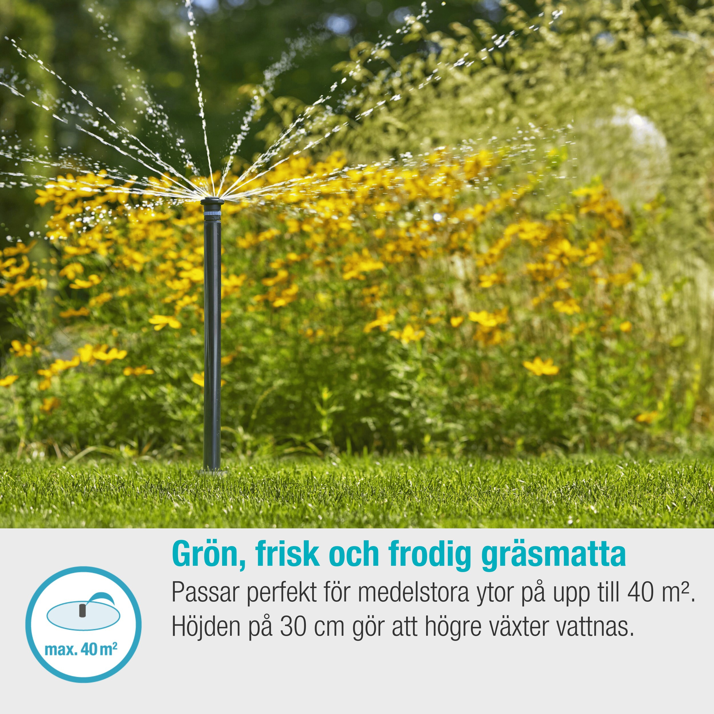 Vannspreder Gardena Pop-up Sprinkler MD40/300