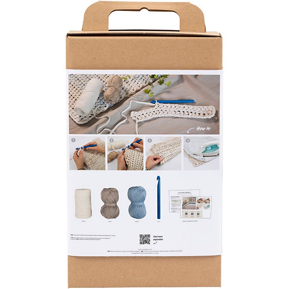 Hobbysett Creativ Company DIY Kit Bordbrikke Hekling