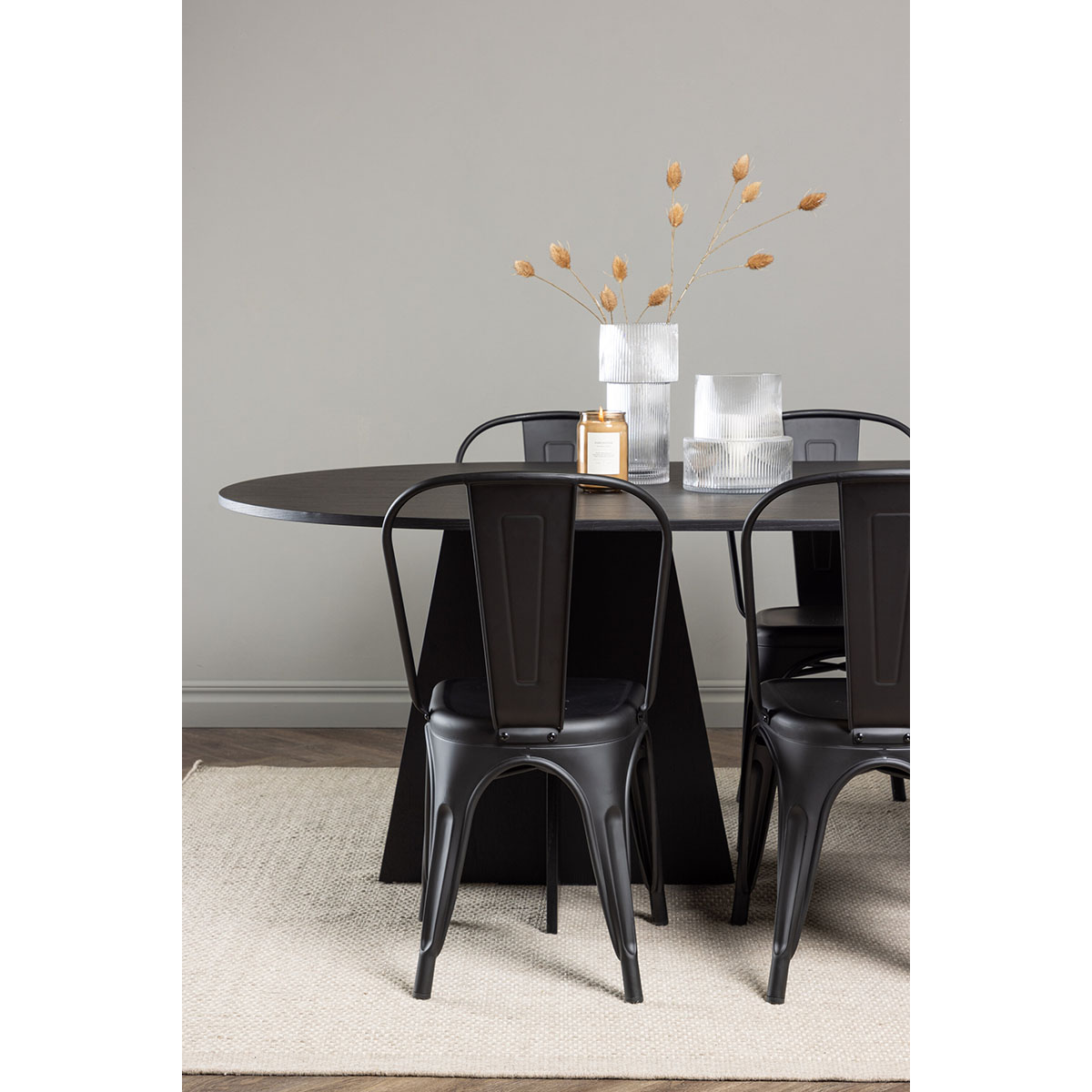 Spisegruppe Venture Home Bootcut Oval med 6 stk Tempe