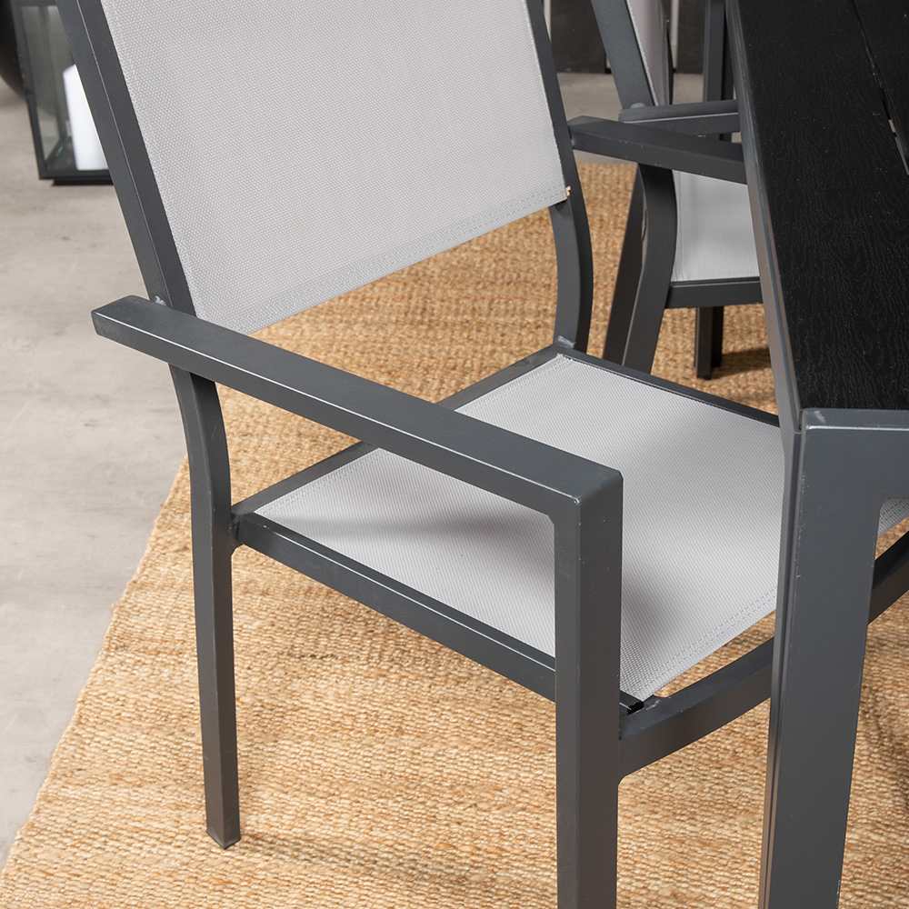 Spisegruppe Venture Home Bront 150 med 4 Copacabana Lenestoler