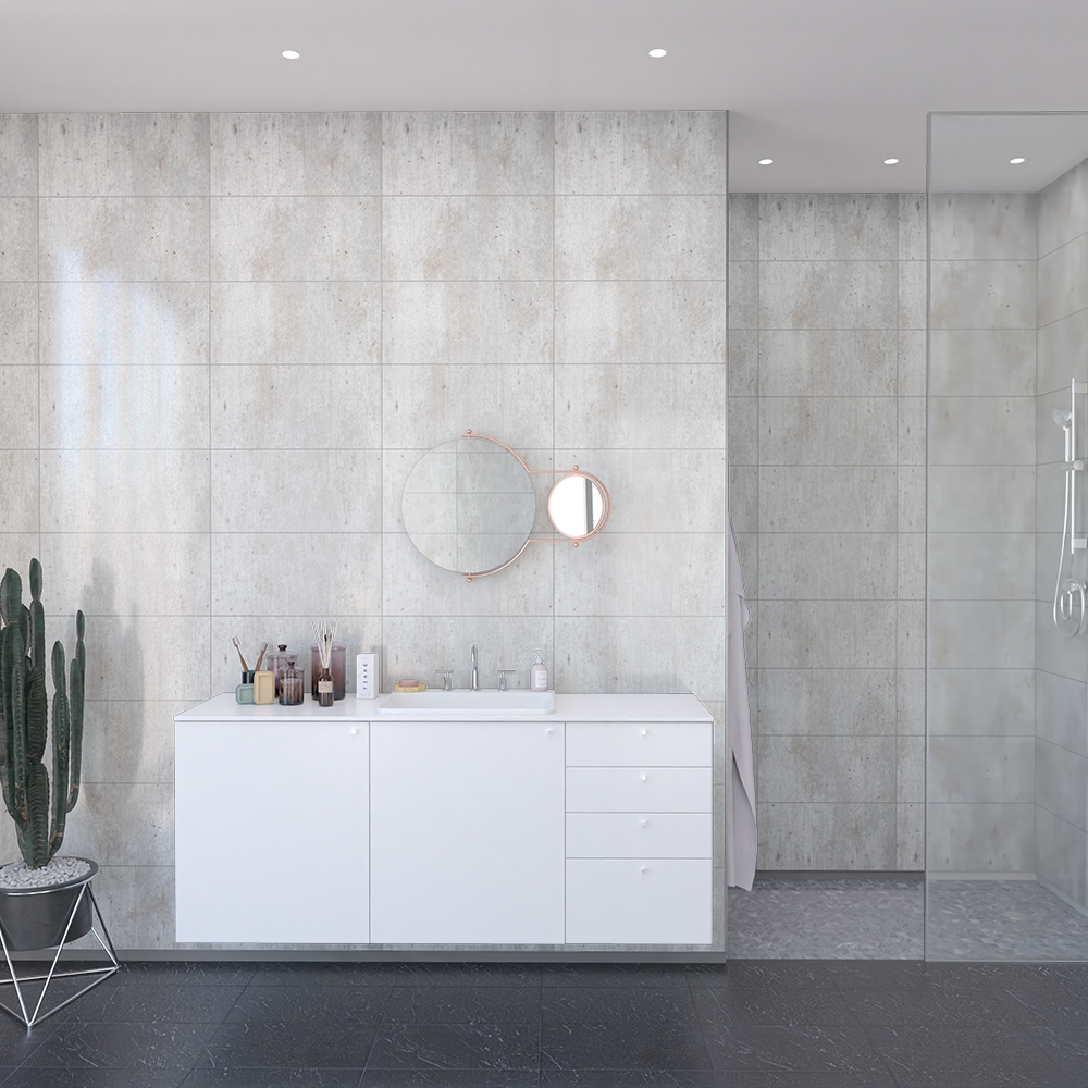 Baderomspanel Fibo 2204-LM6030 Cracked Cement