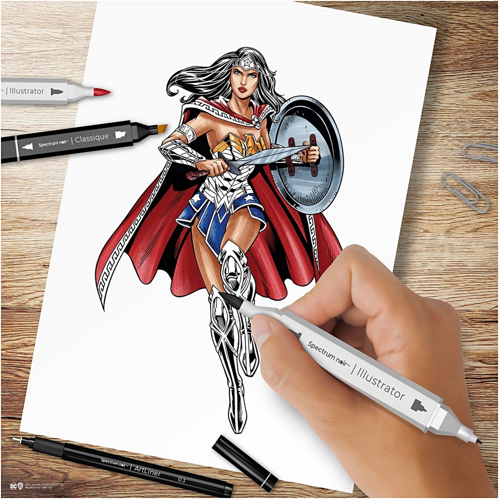 Hobbysett Creativ Company DIY Kit Illustrasjon Wonder Woman