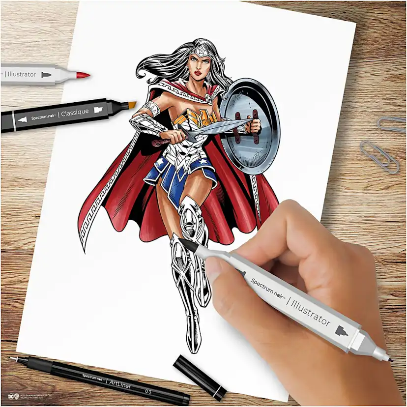 Hobbysett Creativ Company DIY Kit Illustrasjon Wonder Woman