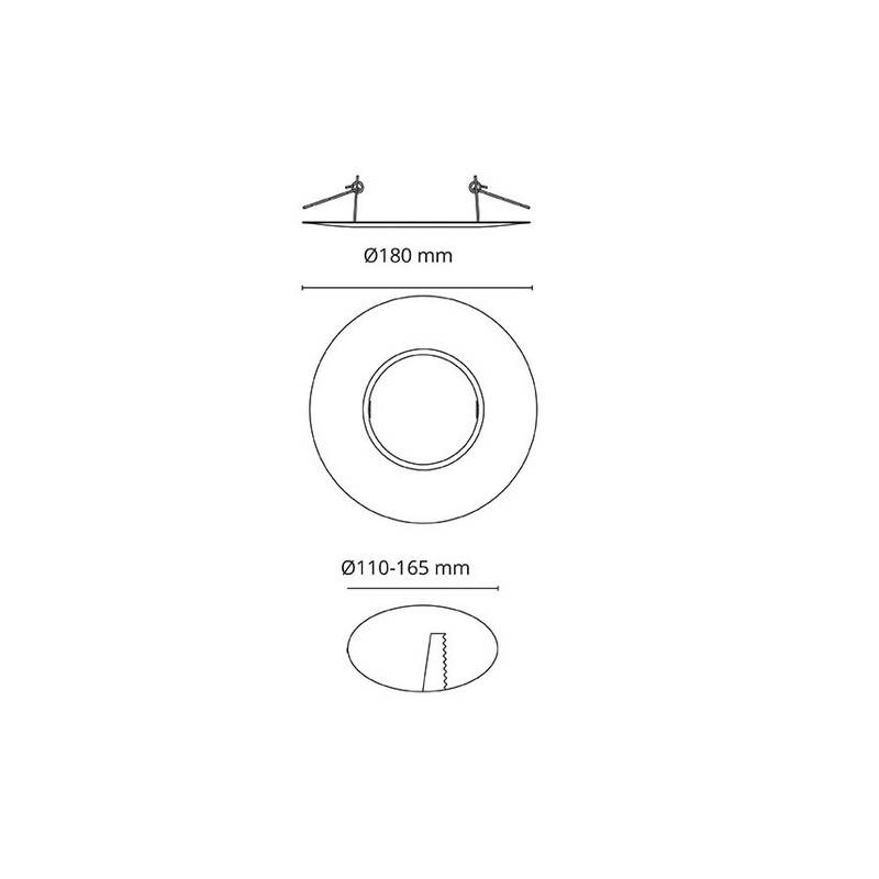 Rehabilitering SG ARMATUREN 180Mm Hvit