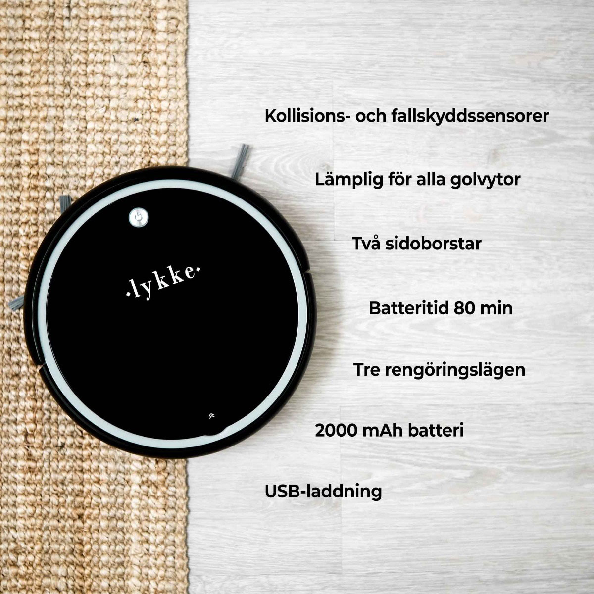 Robotstøvsuger Lykke Pro 1000