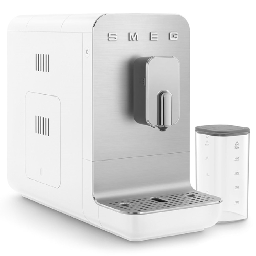 Espressomaskin Smeg BCC13WHMEU Hvit med Innebygd Kaffekvern og Melkesystem