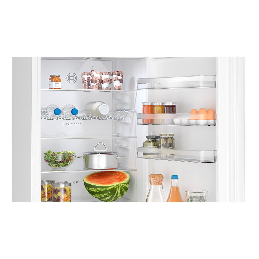 Frittstående Kjøleskap/Fryser Bosch Serie 4 KGN392WDF Hvit Med Smart Oppbevaring