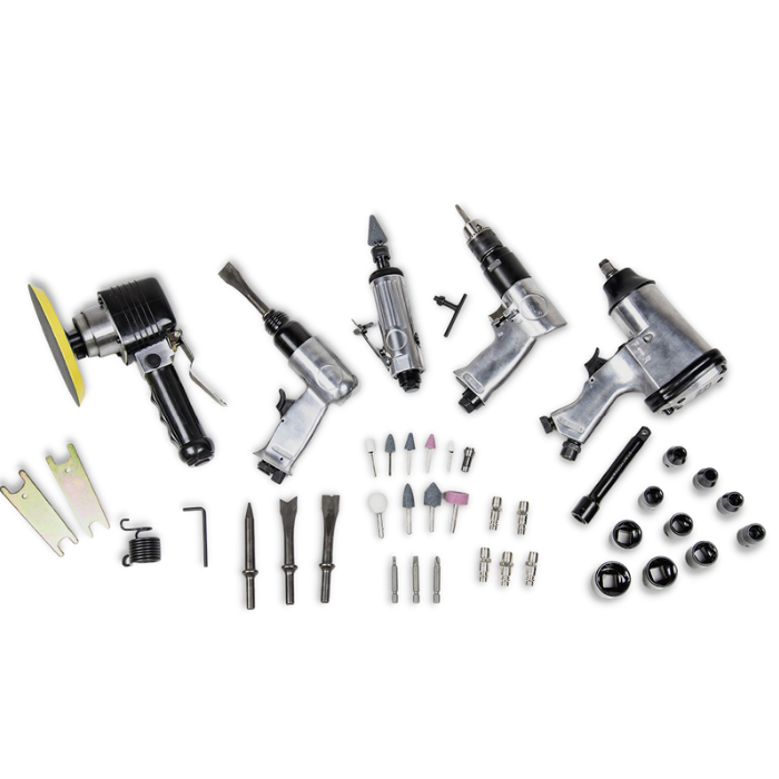 Trykkluftdrevet Hawk Verktøysett 50 deler