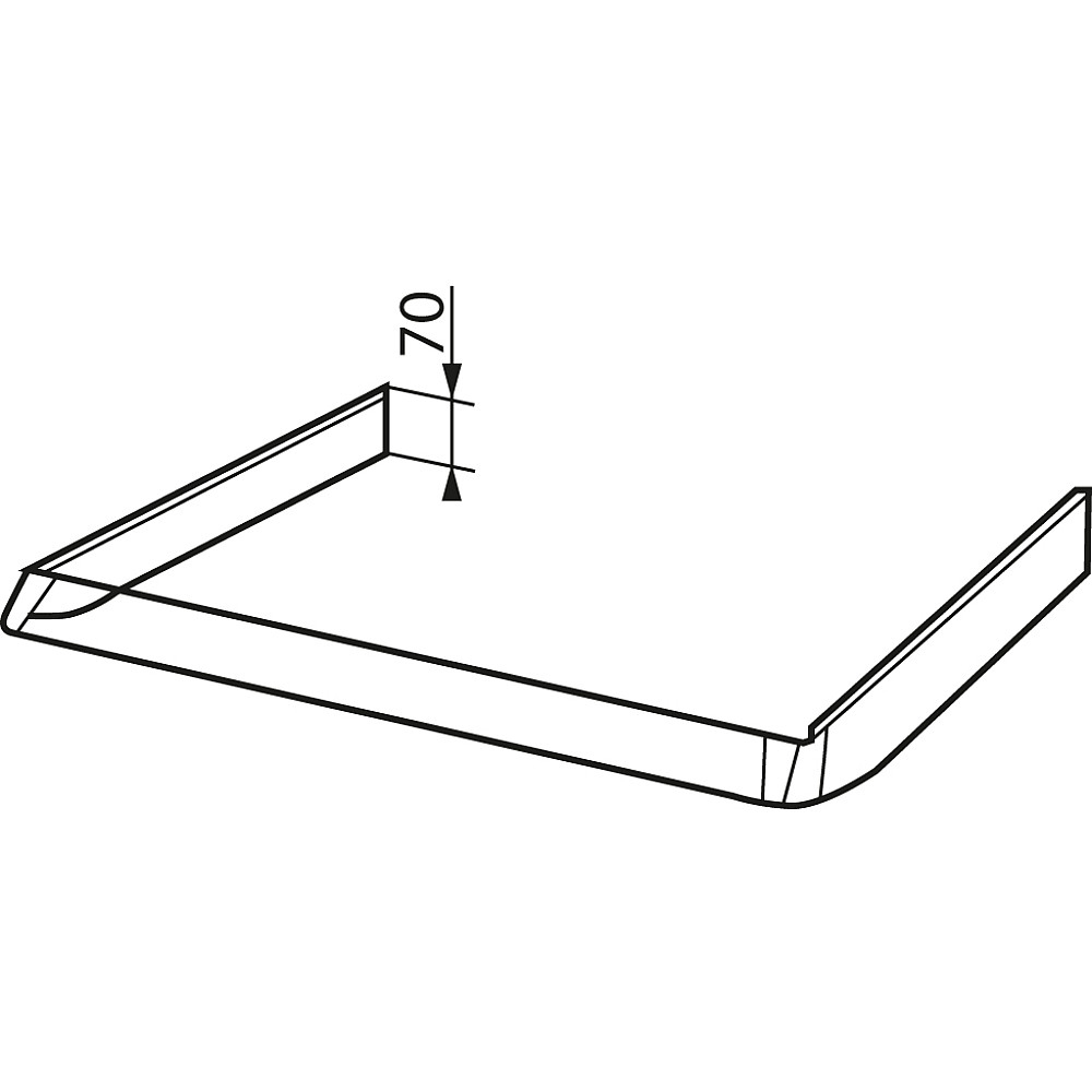 Volumdel Cylinda FVD340 60cm Hvit Tilbehør Kjøkkenvifte