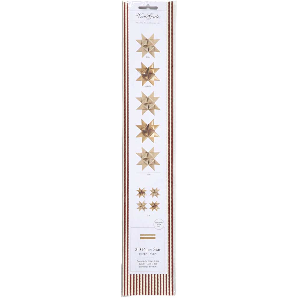 Stjernestrimler Creativ Company Glitterlakk 40 Strimler/1 Pk