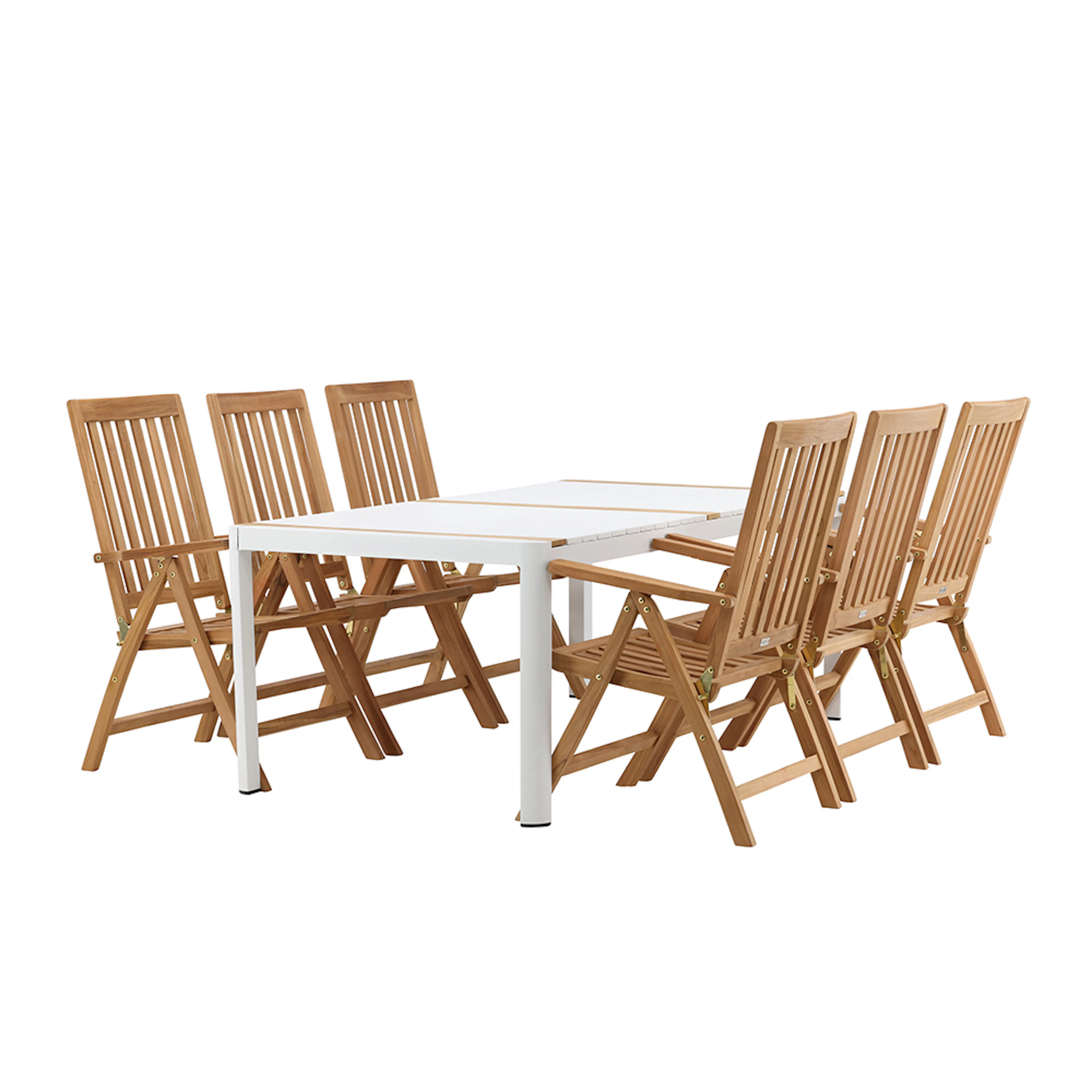 Spisegruppe Venture Home Togo 200x100 cm med 6 Kenya Stoler
