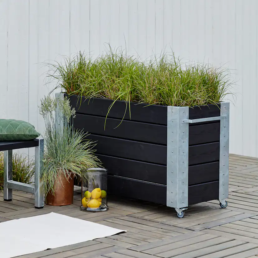 Blomsterkasse PLUS Cubic 50x120x70 cm