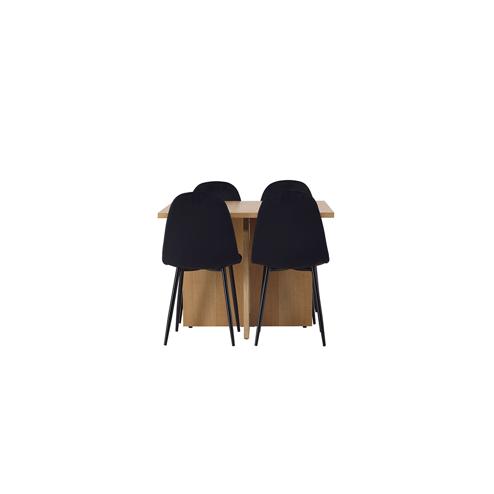 Spisegruppe Venture Home Leo med 4 Polar Stoler
