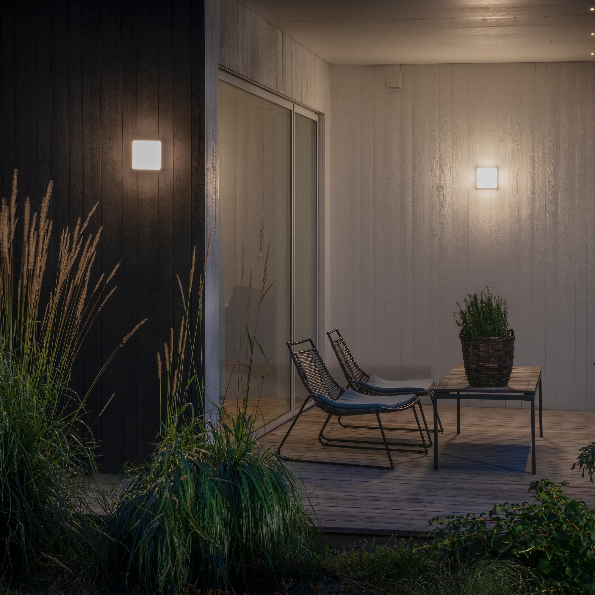 Vegglampe Gnosjö Konstsmide Cesena 10W High Power LED med Skumringsrele