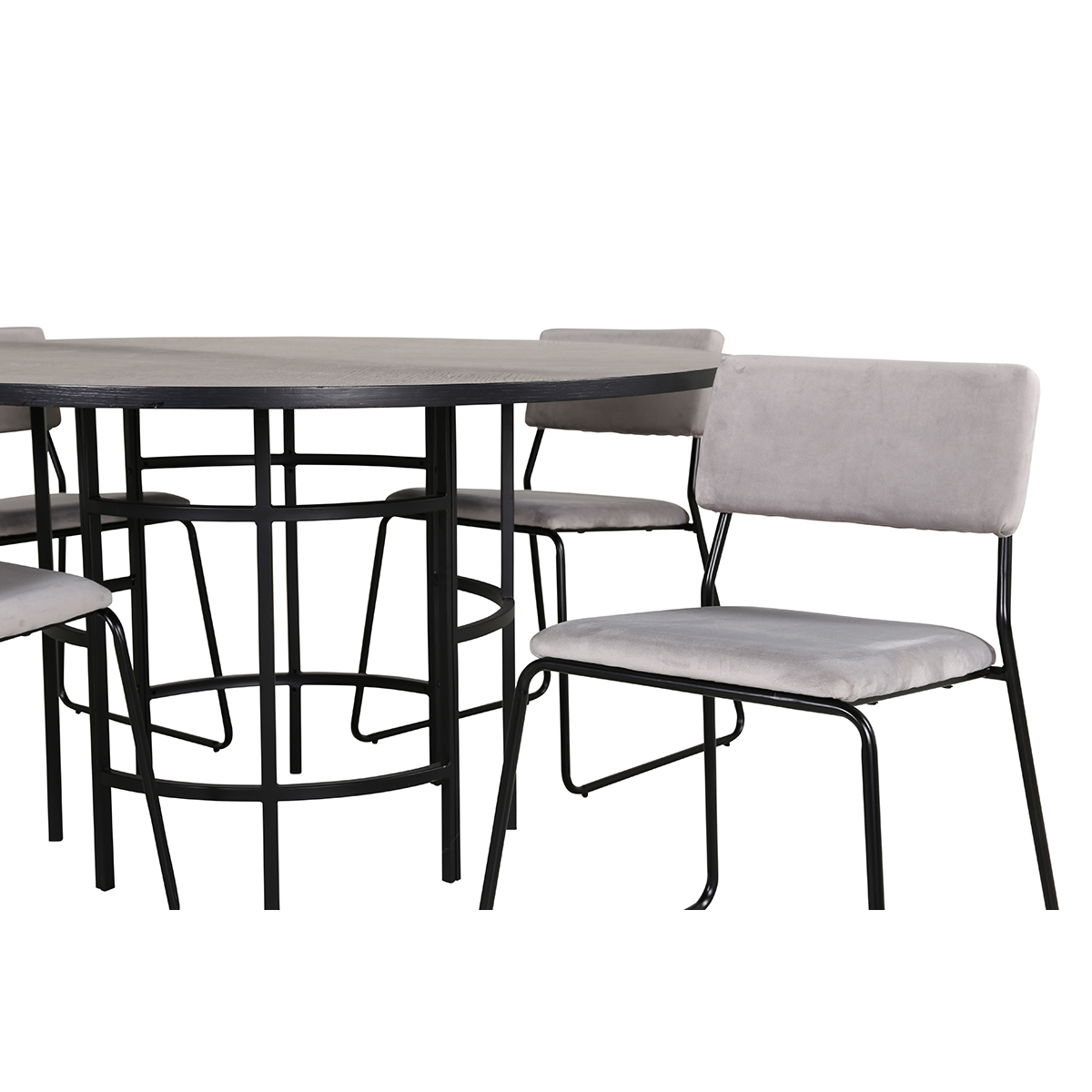 Spisegruppe furniture/fashion Copenhagen Ø140 cm med 4 Kenth Stoler
