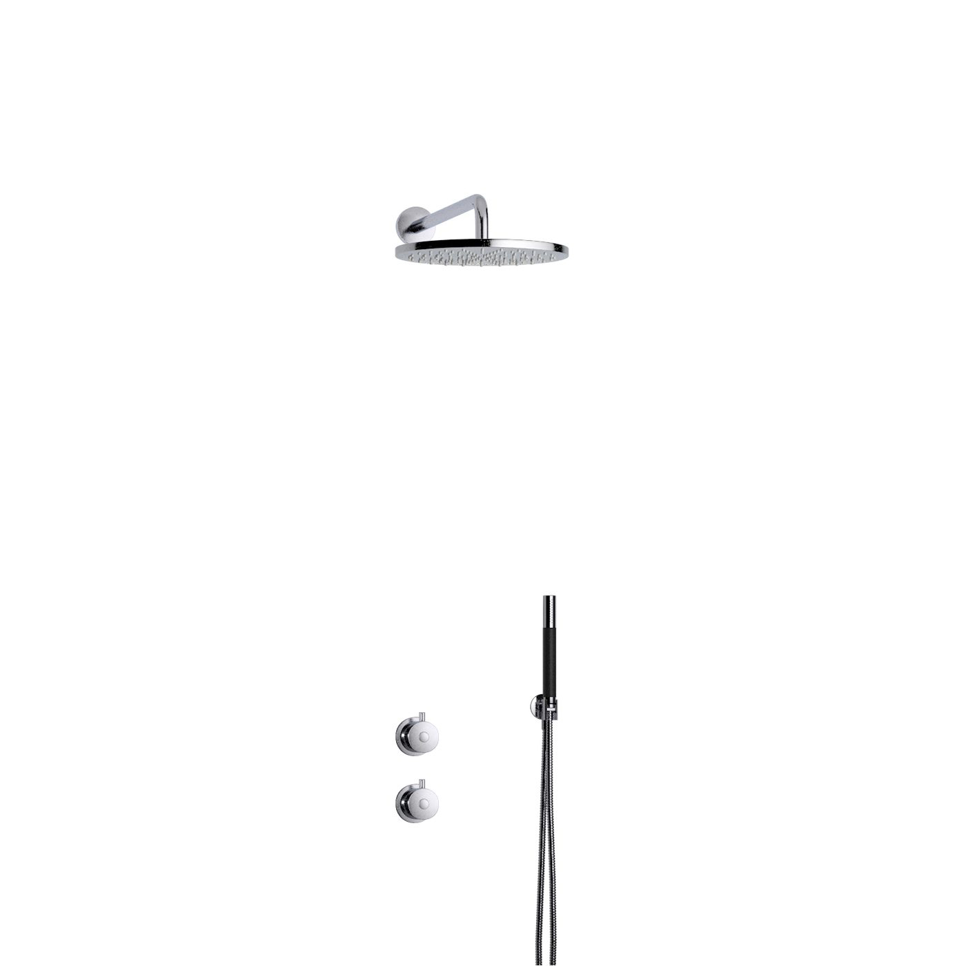 Takduschset Tapwell BOX7268 Round ED2 för Inbyggnad