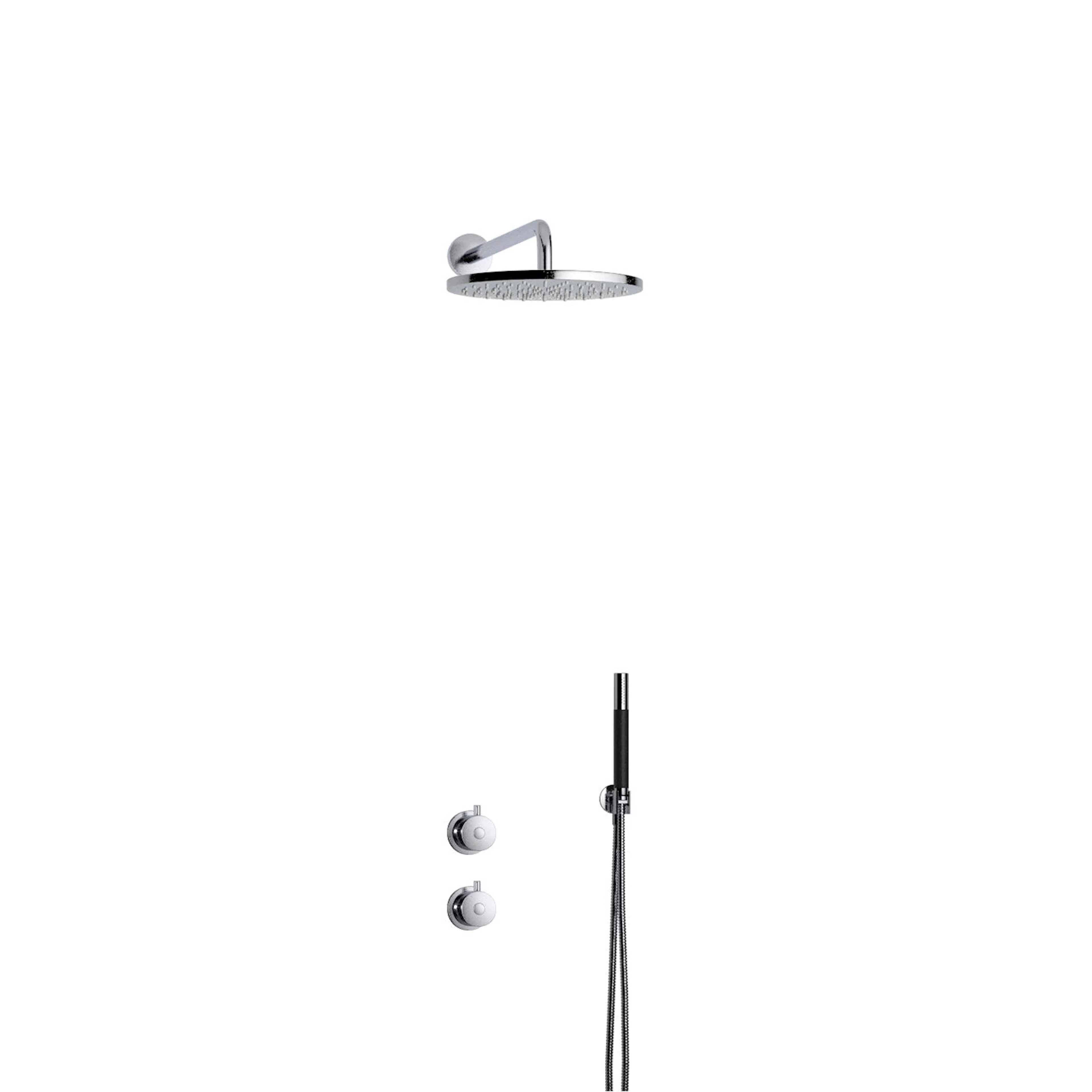 Takduschset Tapwell BOX7268 Round ED2 för Inbyggnad