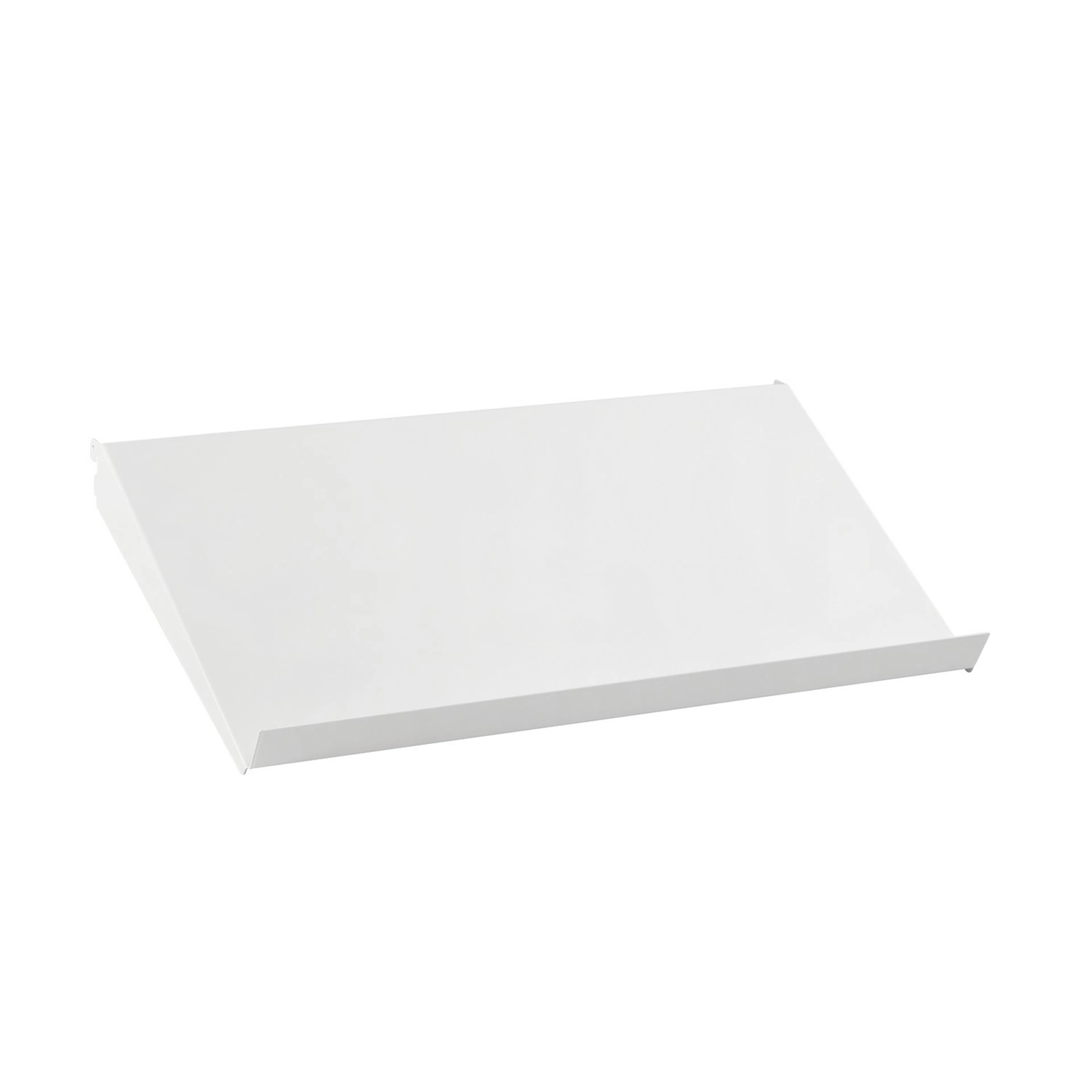 Lutande hylla metall B: 60 H: 35 vit Hvit
