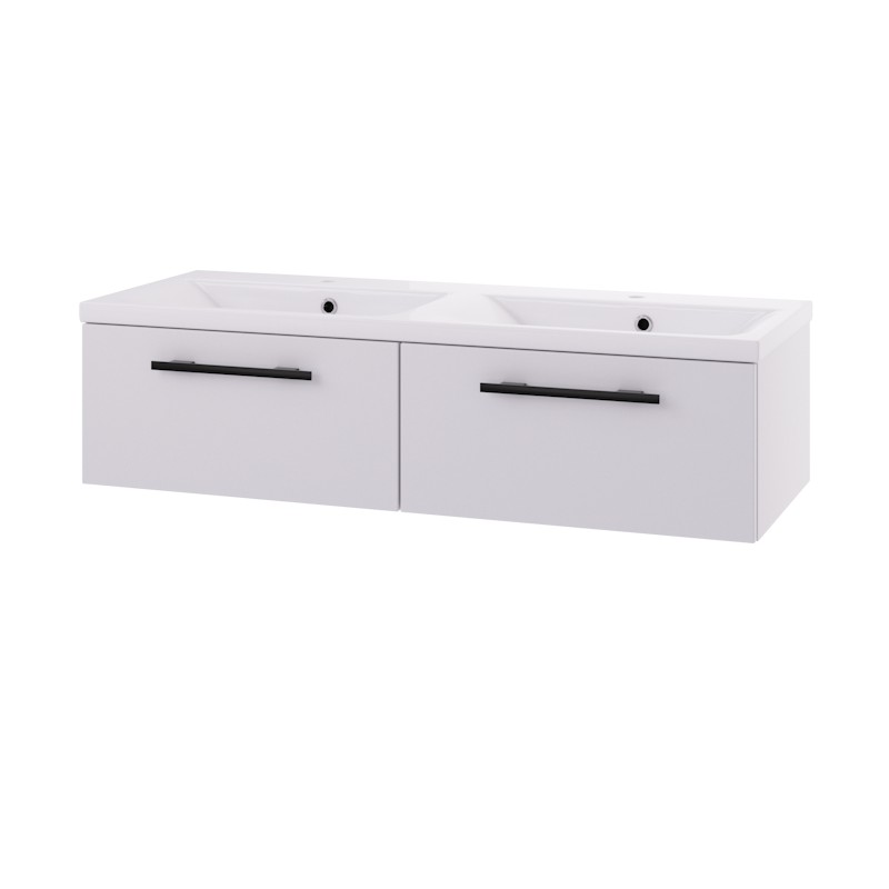 Servantskap Linn Bad Ingrid 120cm 2*1 Skuff Dobbel