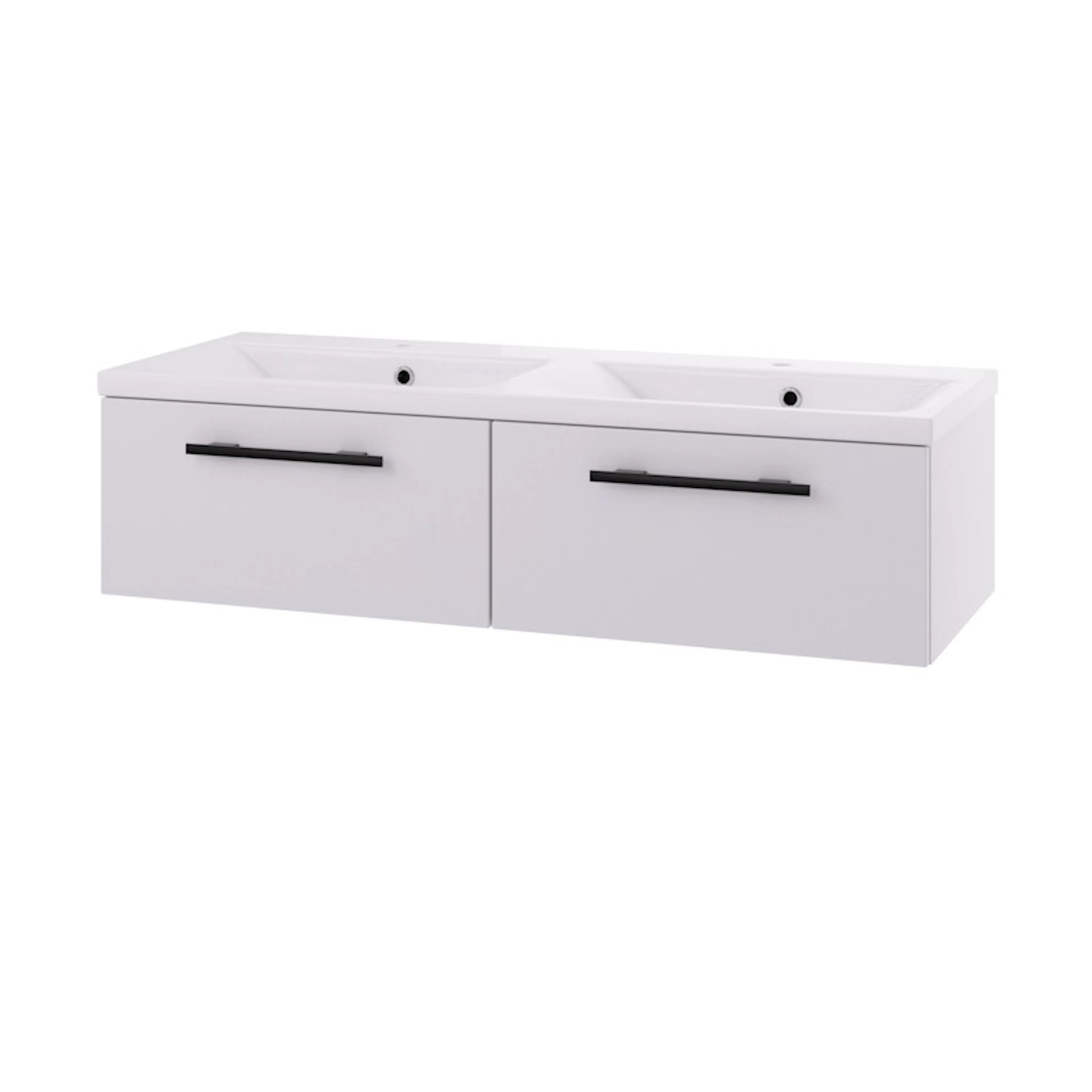 Servantskap Linn Bad Ingrid 120cm 2*1 Skuff Dobbel