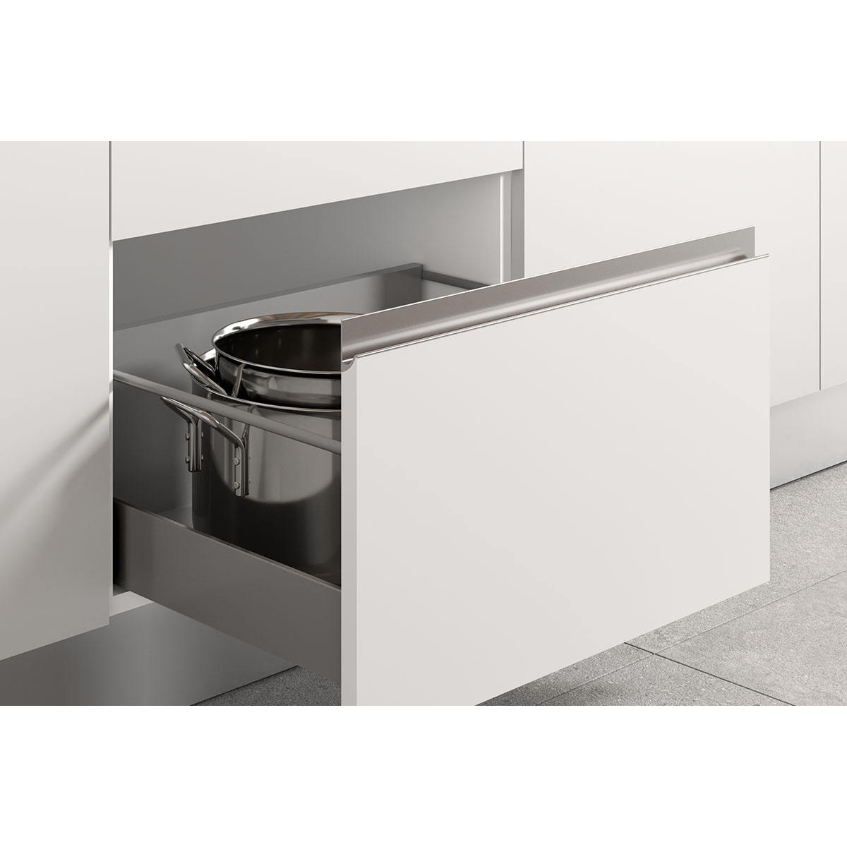 Komplett Kjøkken Mimo Mimosa 255 Matt Hvit inkl. Hvitevarer Ferdigmontert