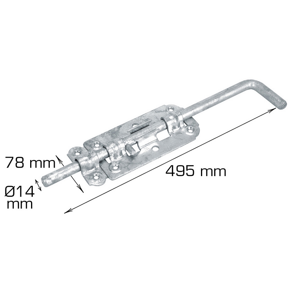 Skyvelås Home it med Skruer Galvanisert