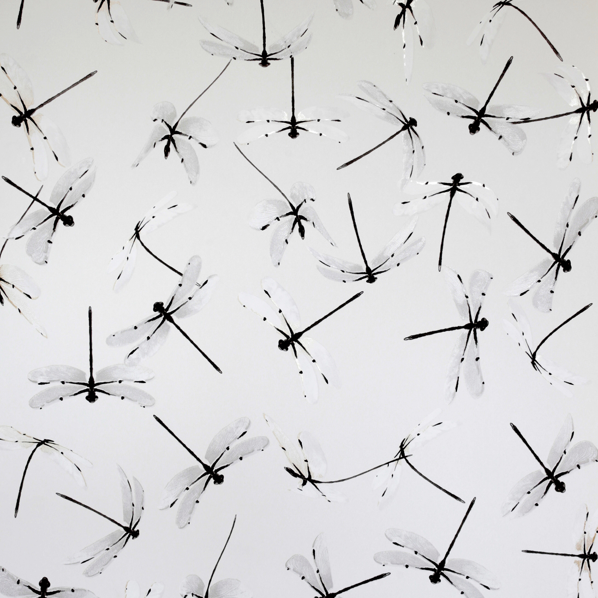 Tapet Mimou Dragonfly White | golv - tapeter - monstrad-tapet | KakelKungen
