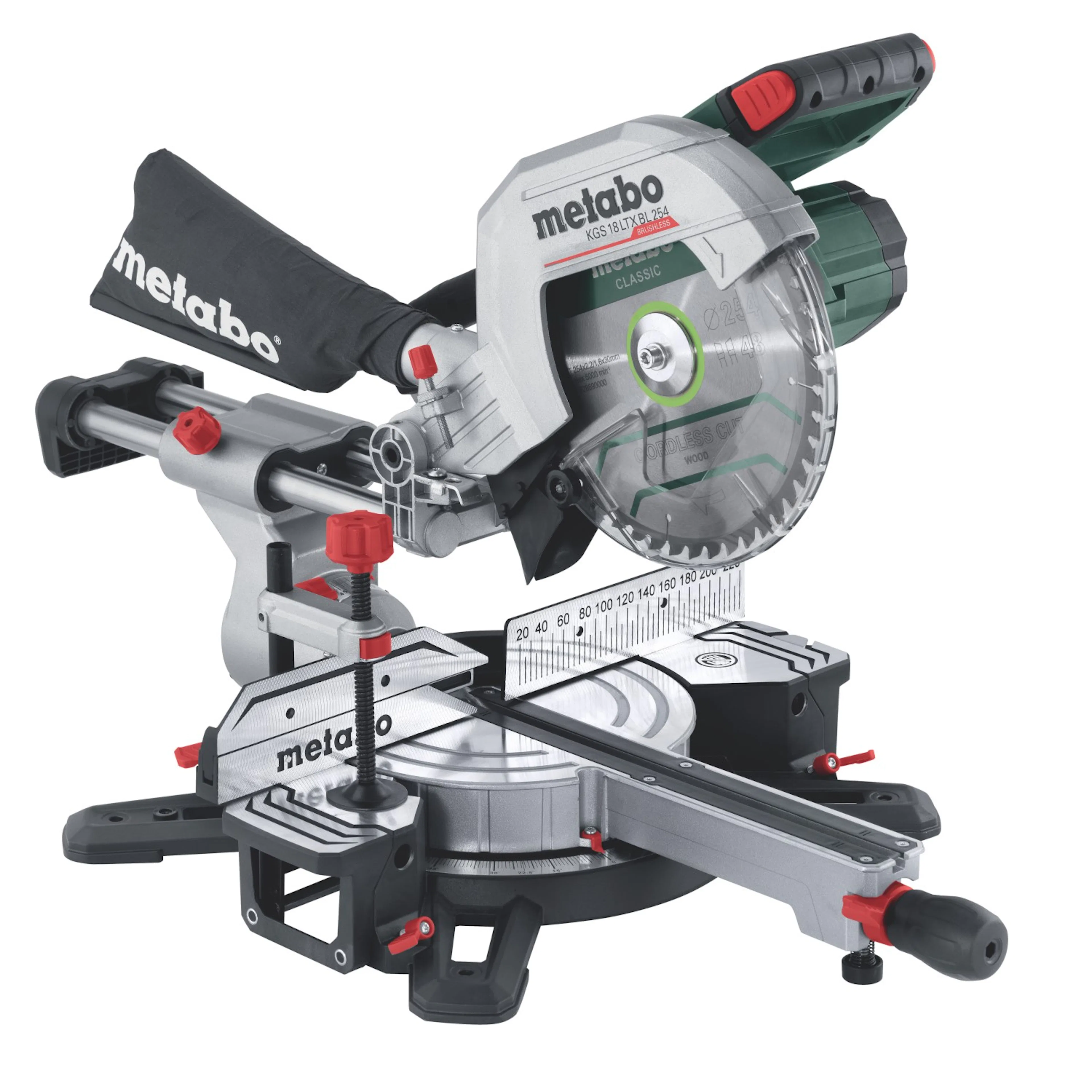 Kapp-/gjæringssag Metabo KGS 18 LTX BL 254 1x4,0 AH + ASC55