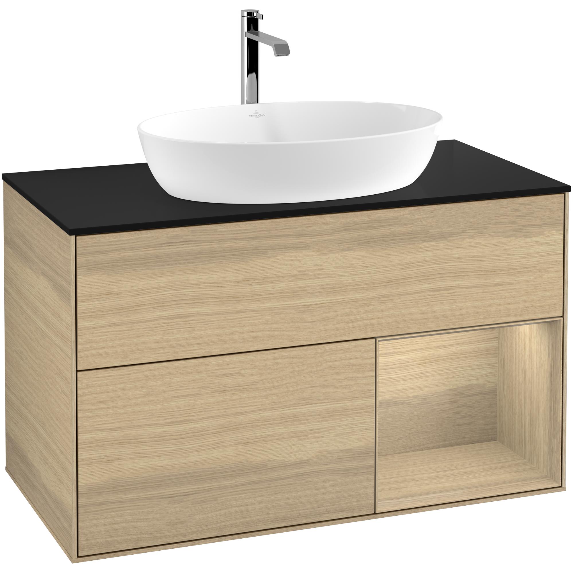 Tvättställsskåp Villeroy & Boch Finion med 2 Lådor Hylla och Bänkskiva för Fristående Tvättställ från Artis & Collaro